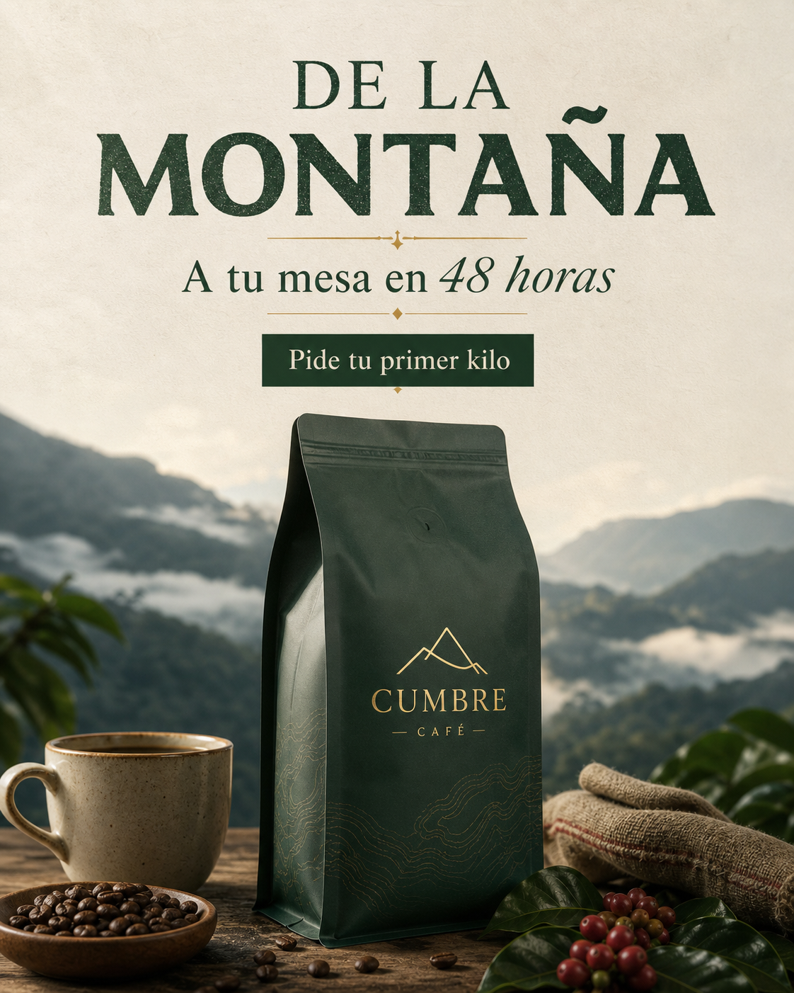 Pieza generada para Cumbre Café